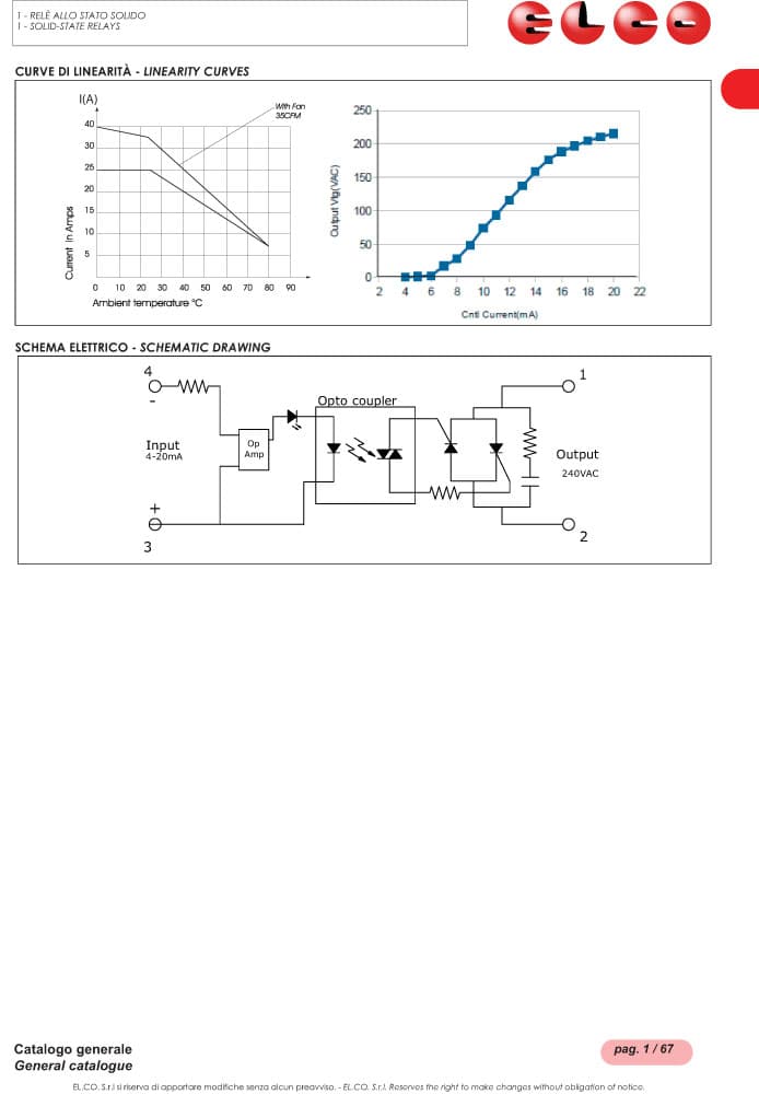Elco 1 Phase AC Semi Contractors - SSRSC1 and RC1 Series