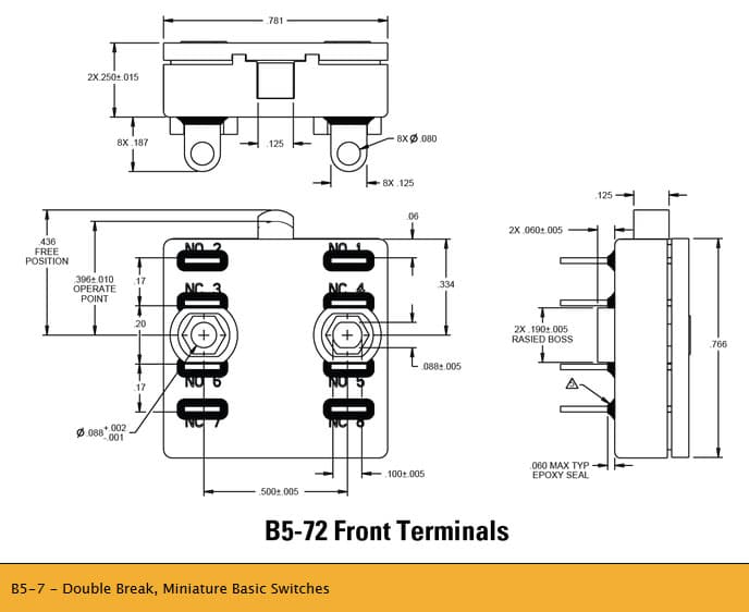 OTTO B5-7 Double Break Basic Switch Range