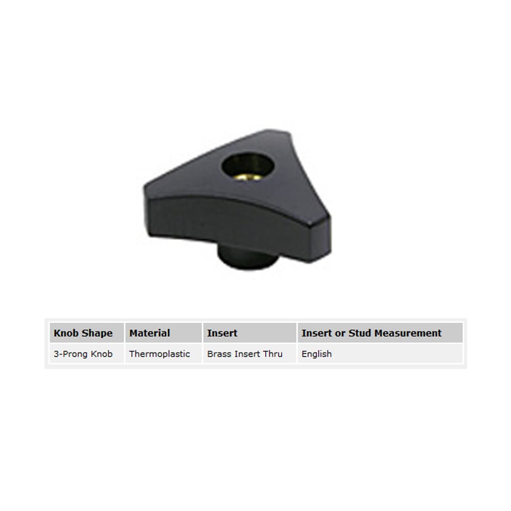 EHC Knobs - Control Knobs - 3 Prong Clamp Knob Series