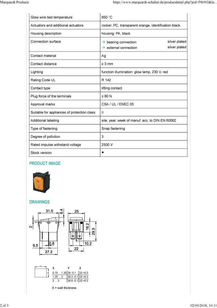 Marquardt Rocker Switches - Series 1830