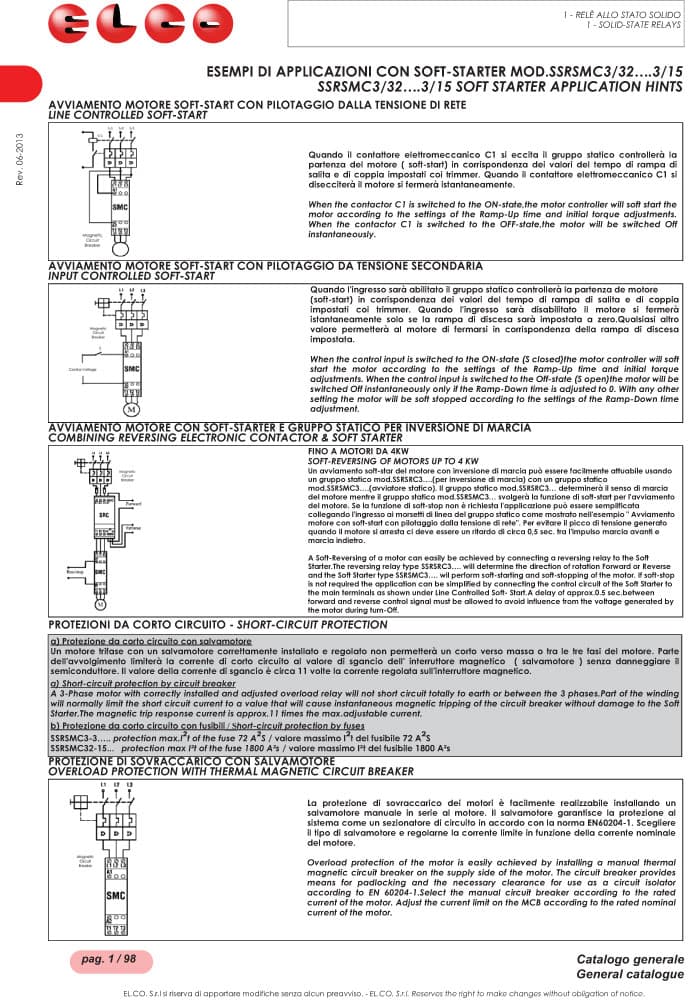 Elco AC Semiconductor - SSRSMC Series (Soft Starter)