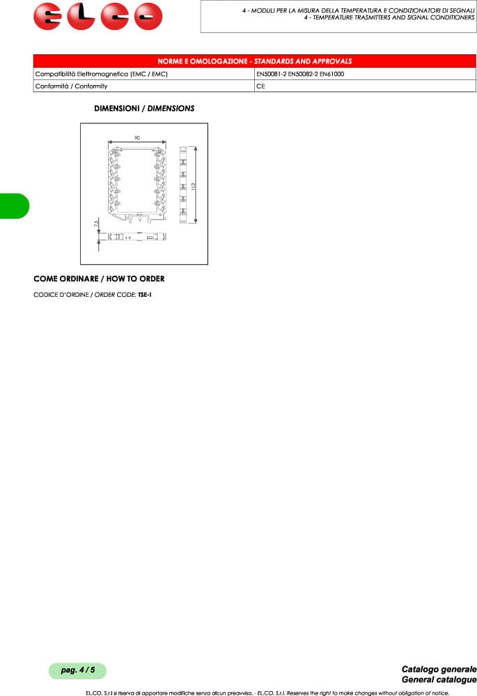 Elco Galvanic Isolators - TSE-I Series