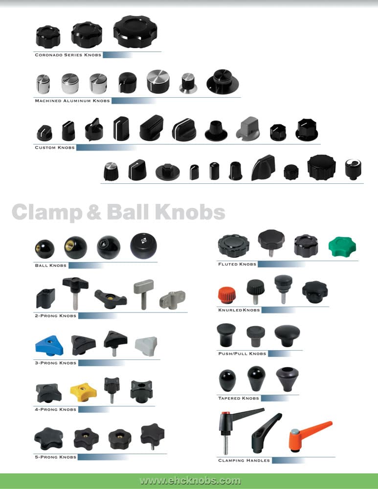 EHC Knobs - Control Knobs - Tapered Knob Series